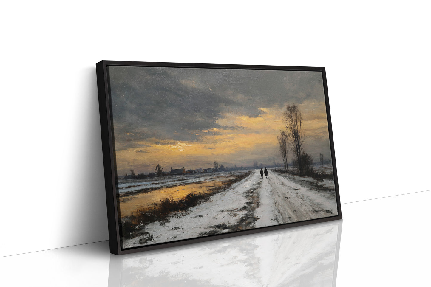 Frost Path To Golden Horizon