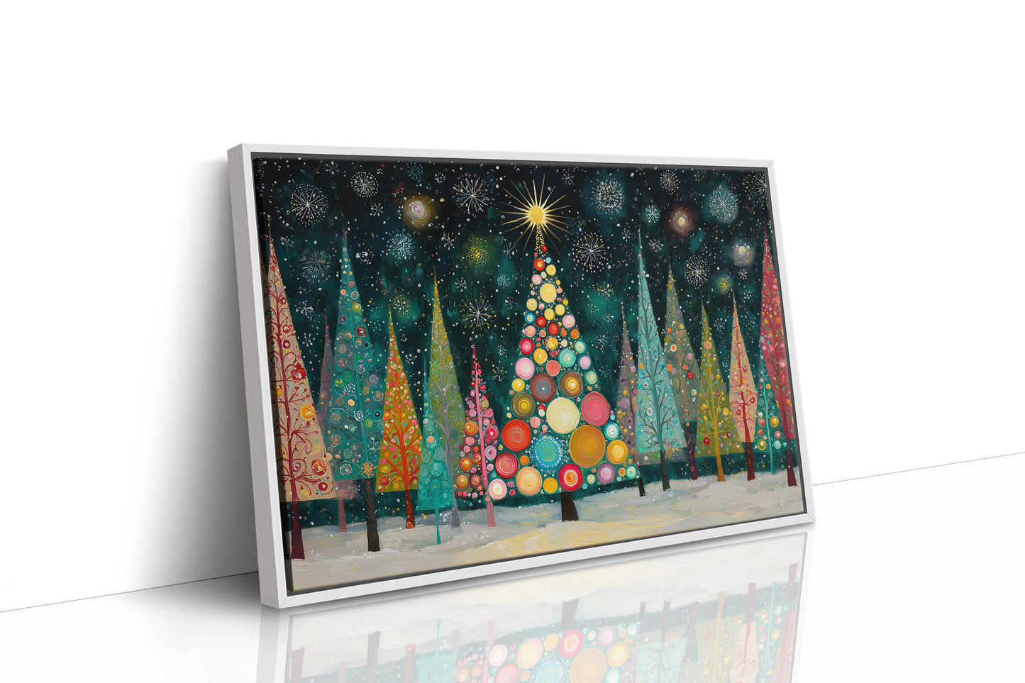 Winter Trees Catch Starlight's Song