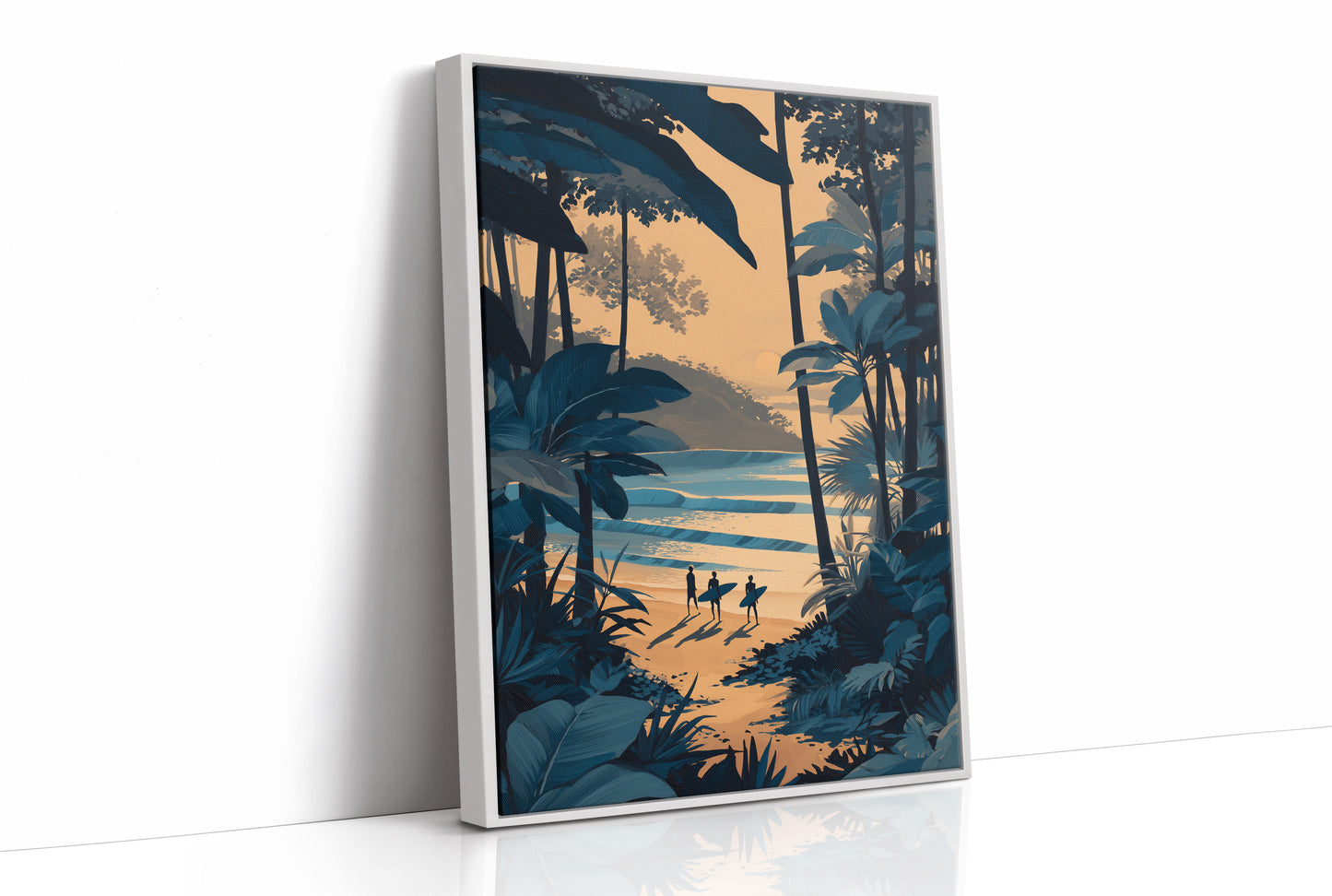 Surfers Chase Golden Hour Tides