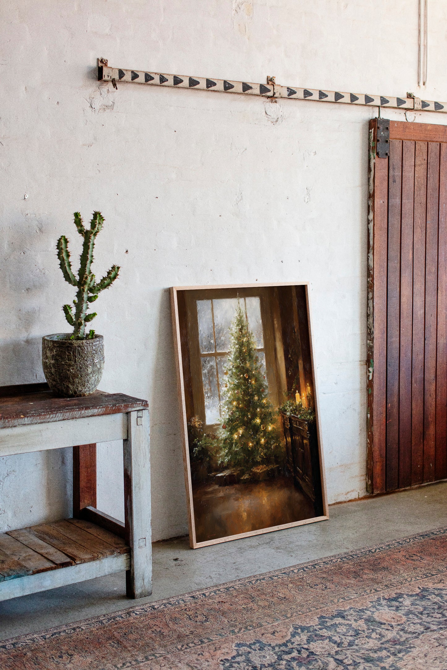 Glistening Pines and Warm Embrace