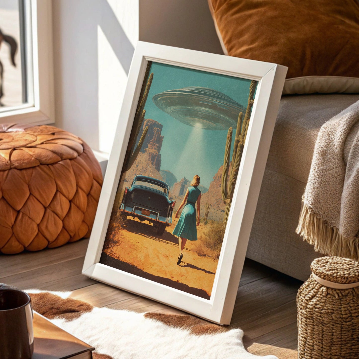 Desert Roads Meet Alien Skies