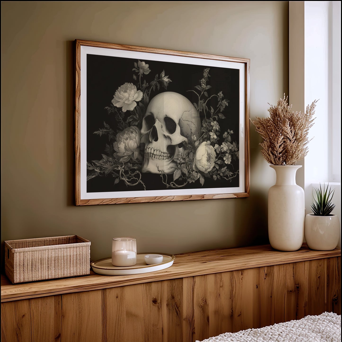 Peonies Bloom In Midnight's Garden