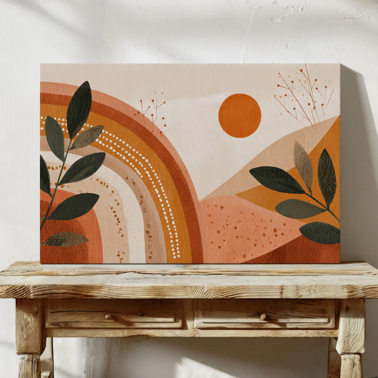 Sunset Over Earthly Tones