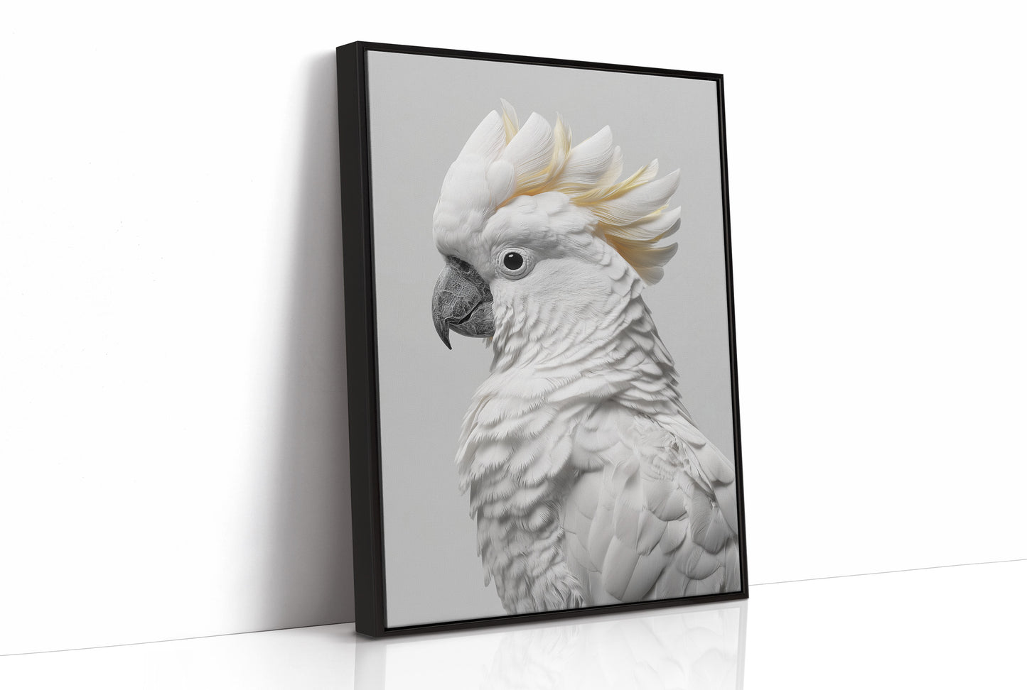 Alabaster Majesty: Portrait of a Cockatoo