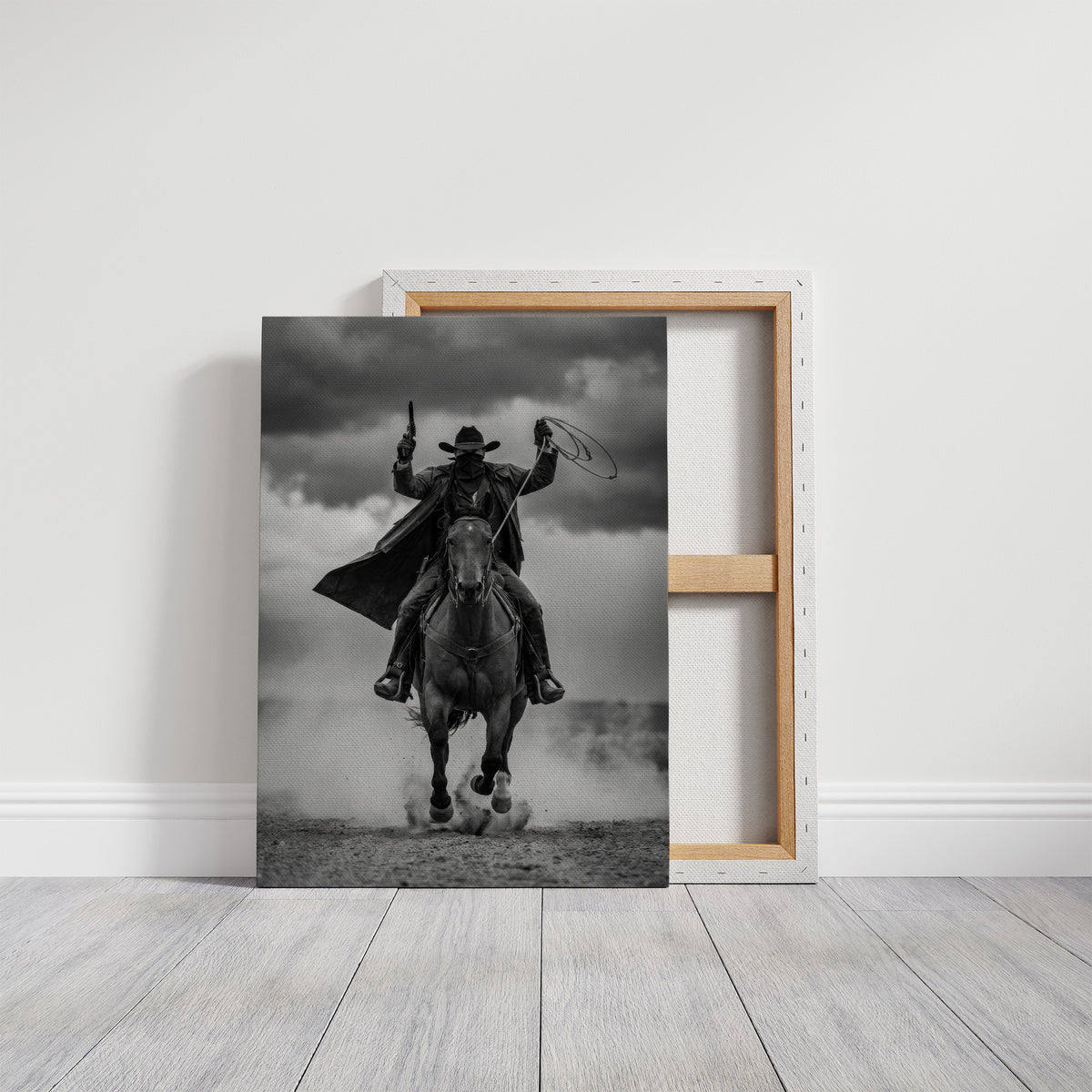 Masked Outlaw at a Full Gallop