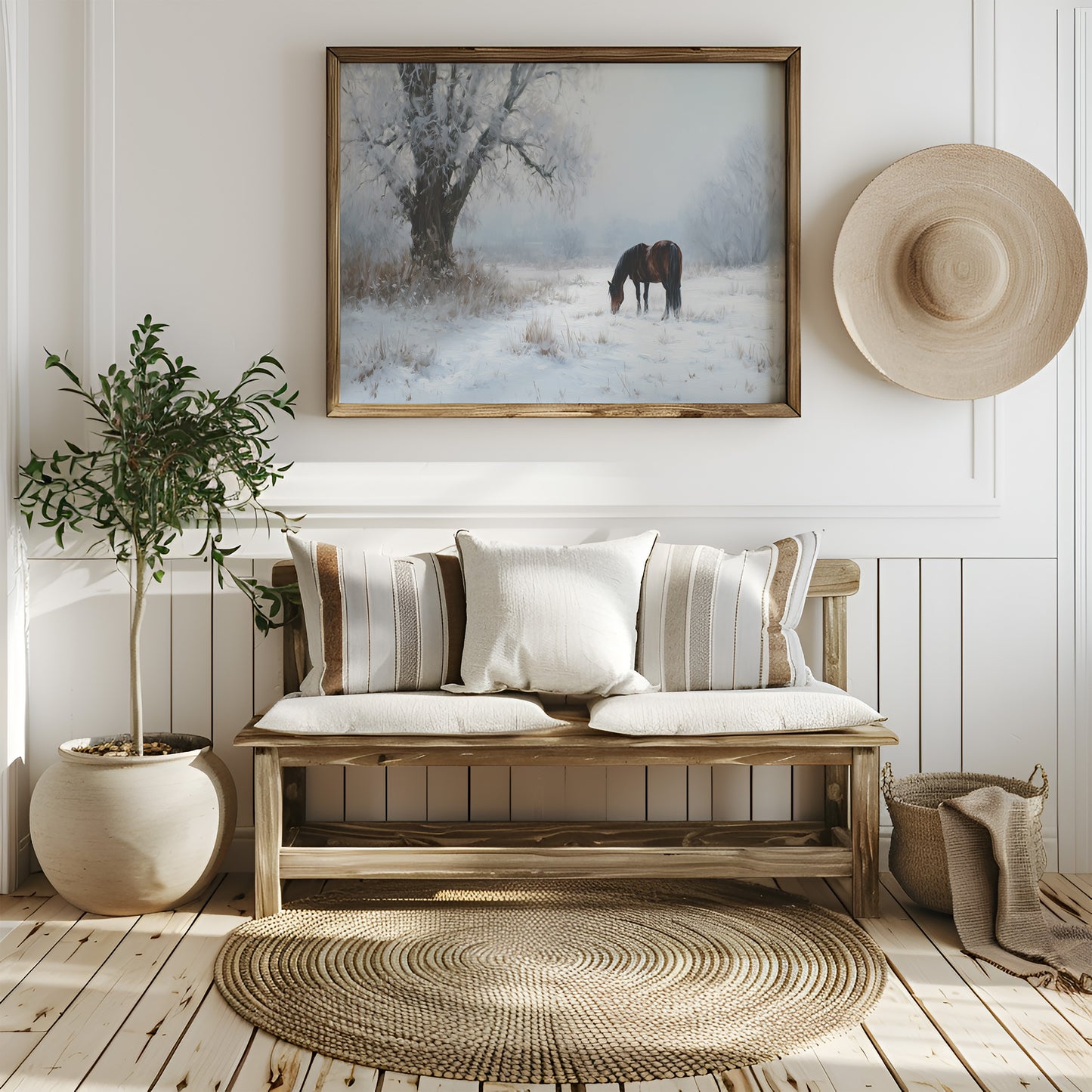 Solitude Grazes Through Winter's Quiet