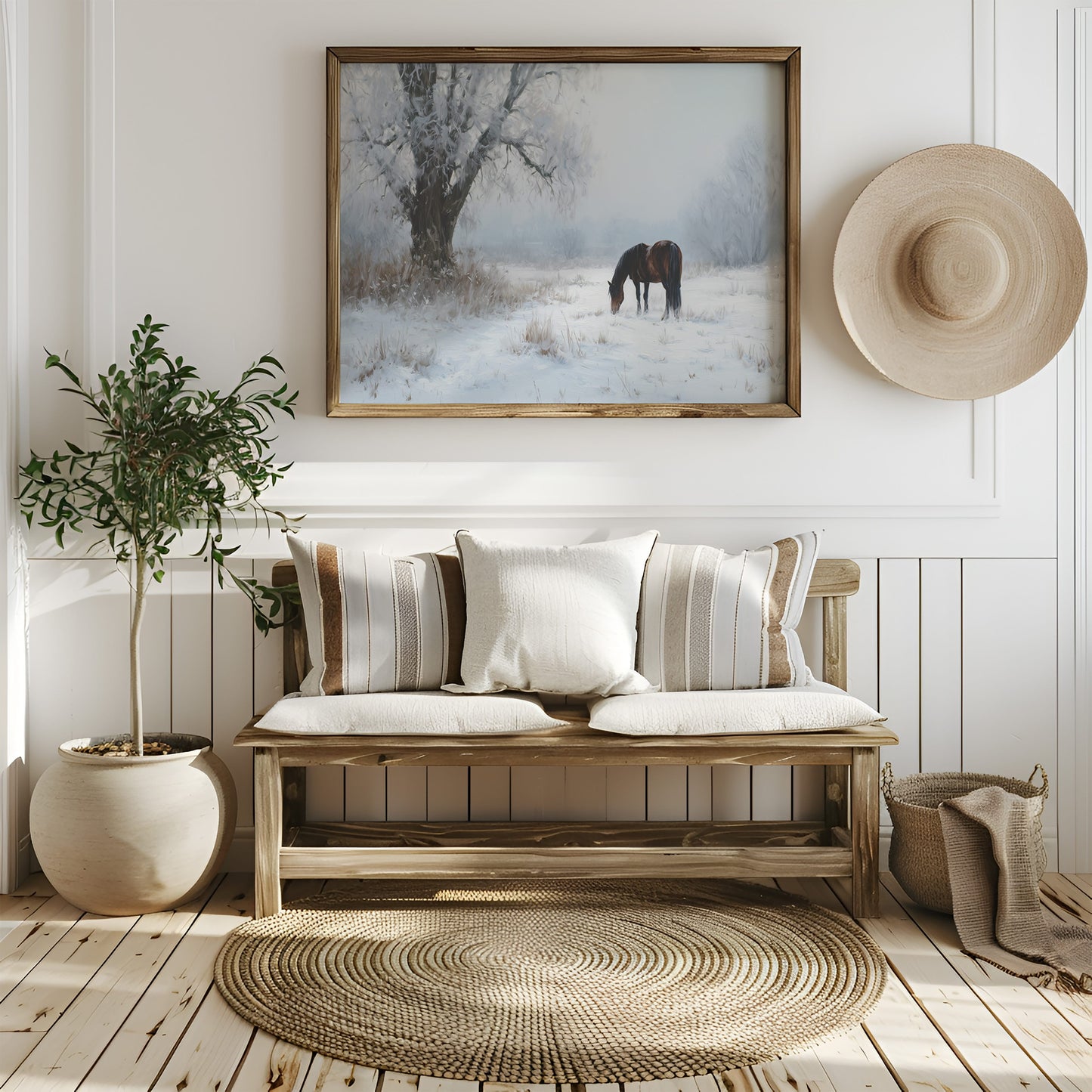 Solitude Grazes Through Winter's Quiet