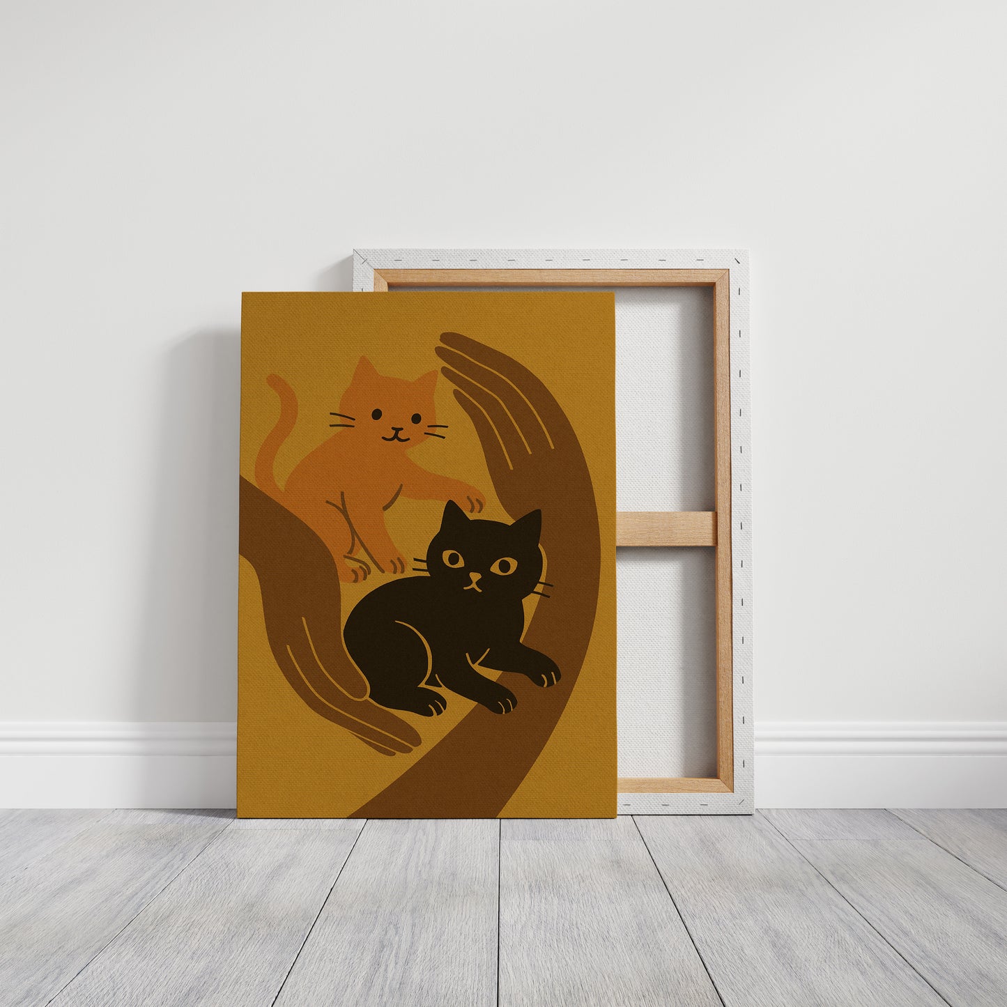Safe Paws Warm Hearts Cat Print