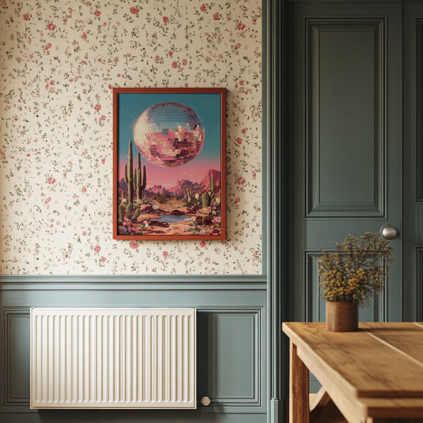 Disco Lights Over Desert Blooms