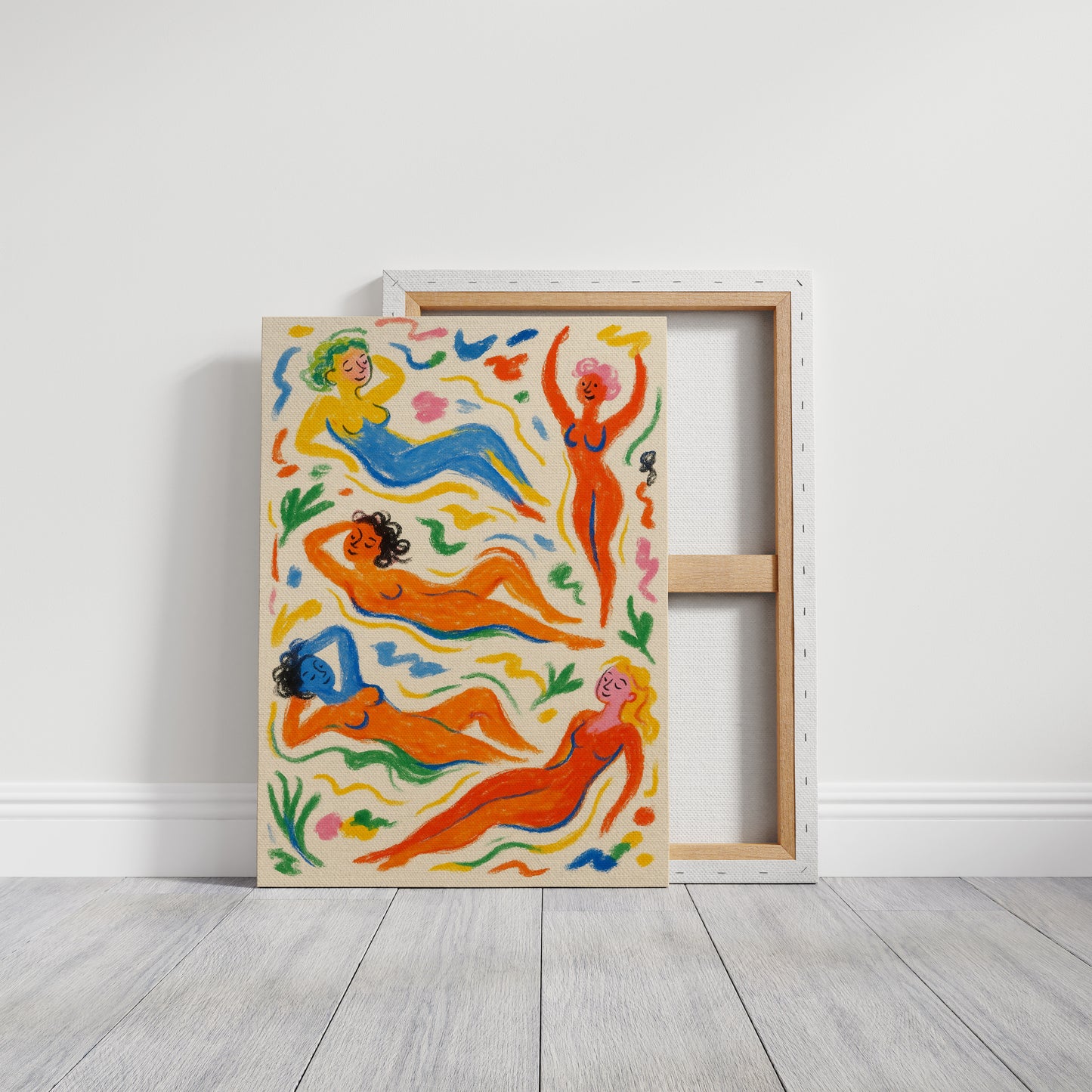 Joyful Nudes in Colorful Flow