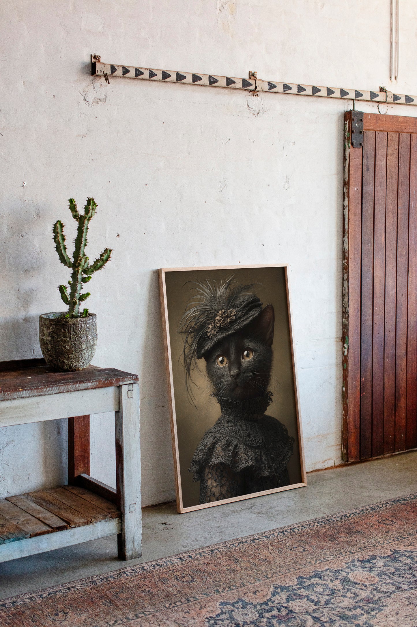 Regal Feline in Victorian Attire