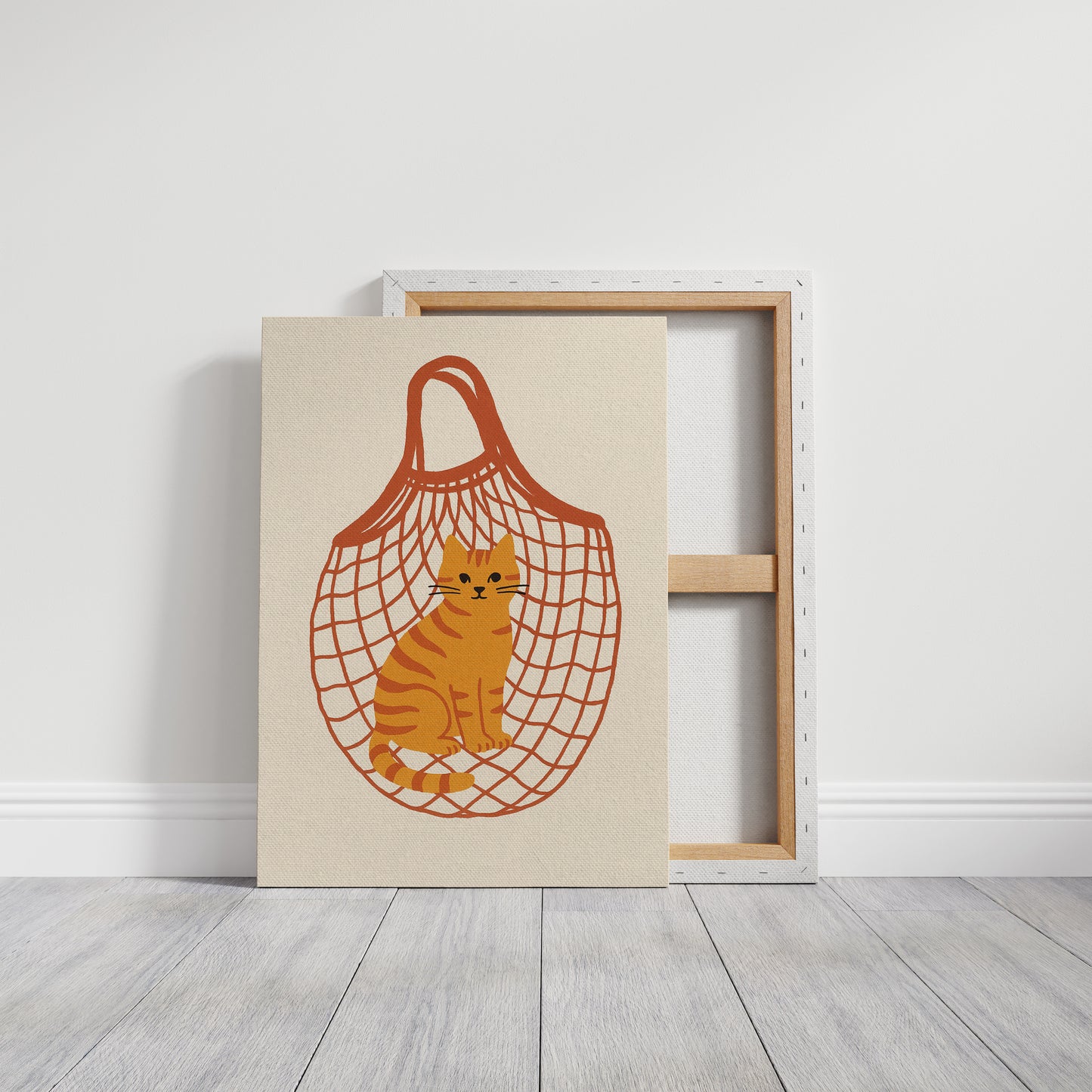 Orange Tabby in a Market Tote