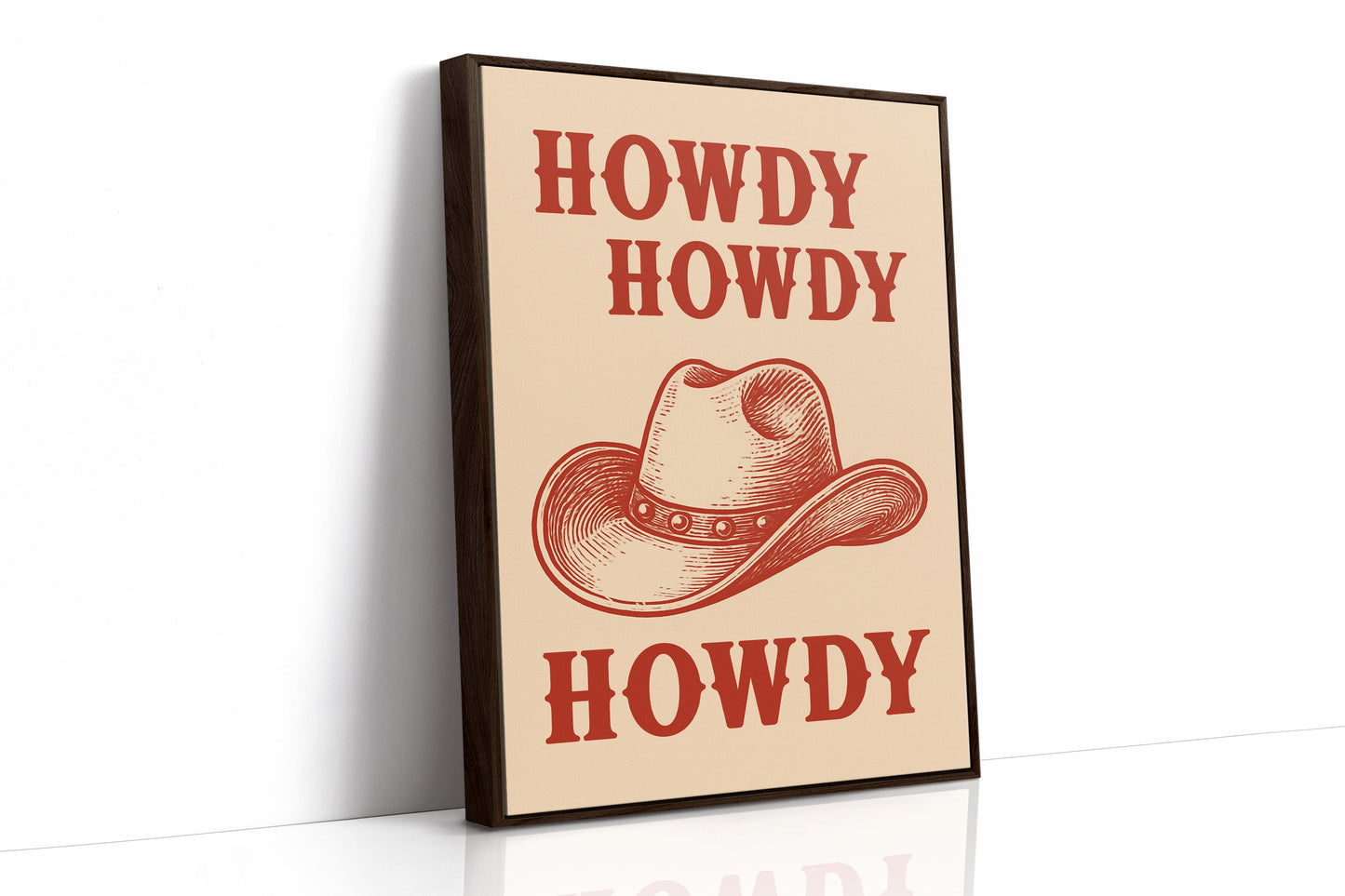 Howdy Howdy Western Hat Print