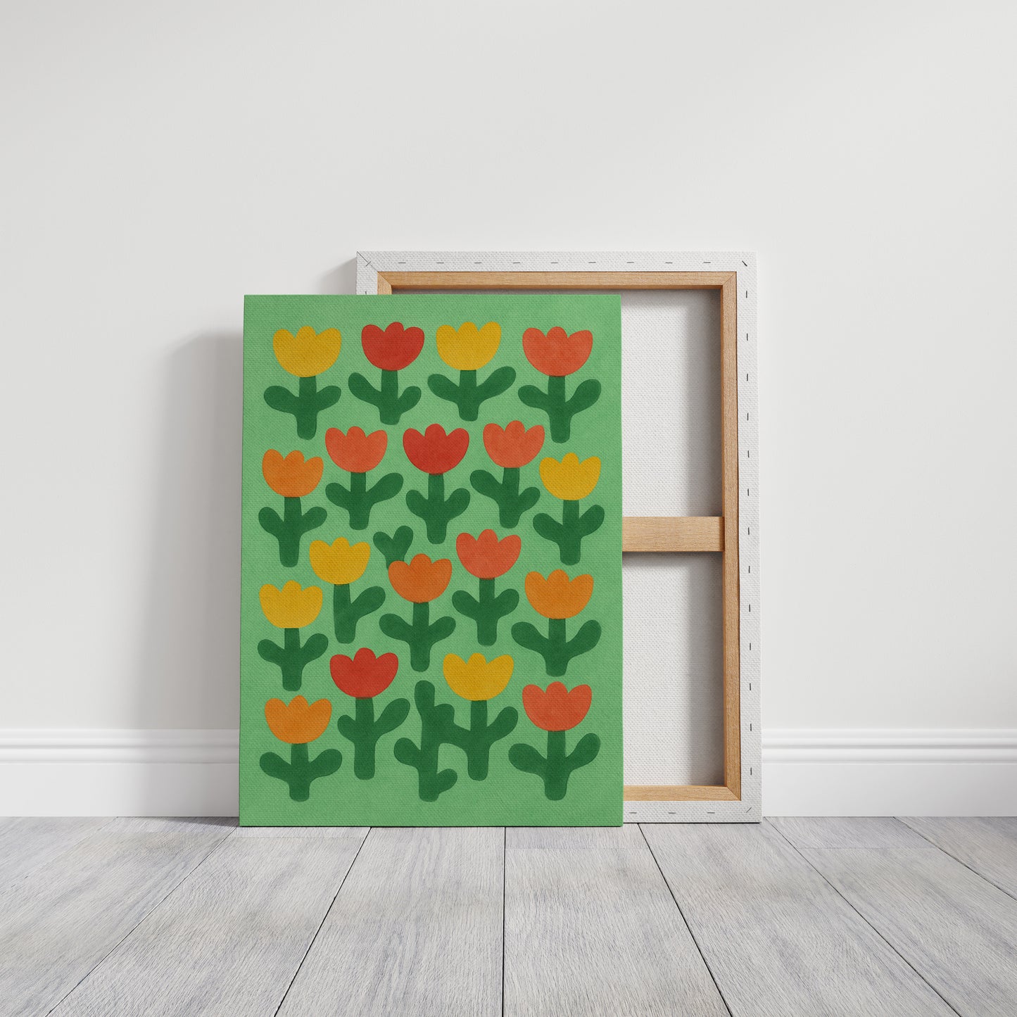 Tulip Parade on Spring Green