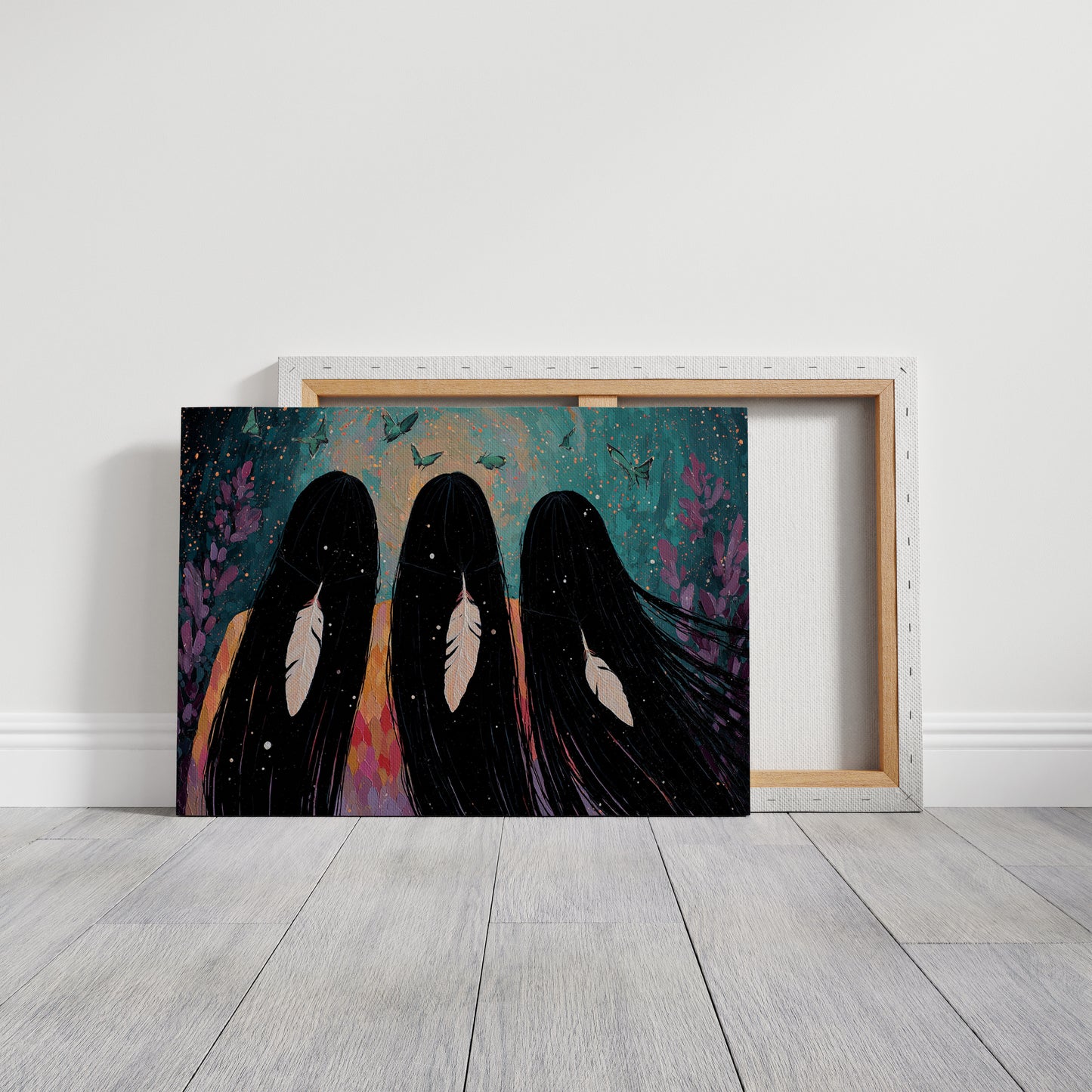 Sacred Feathers Dance With Butterflies