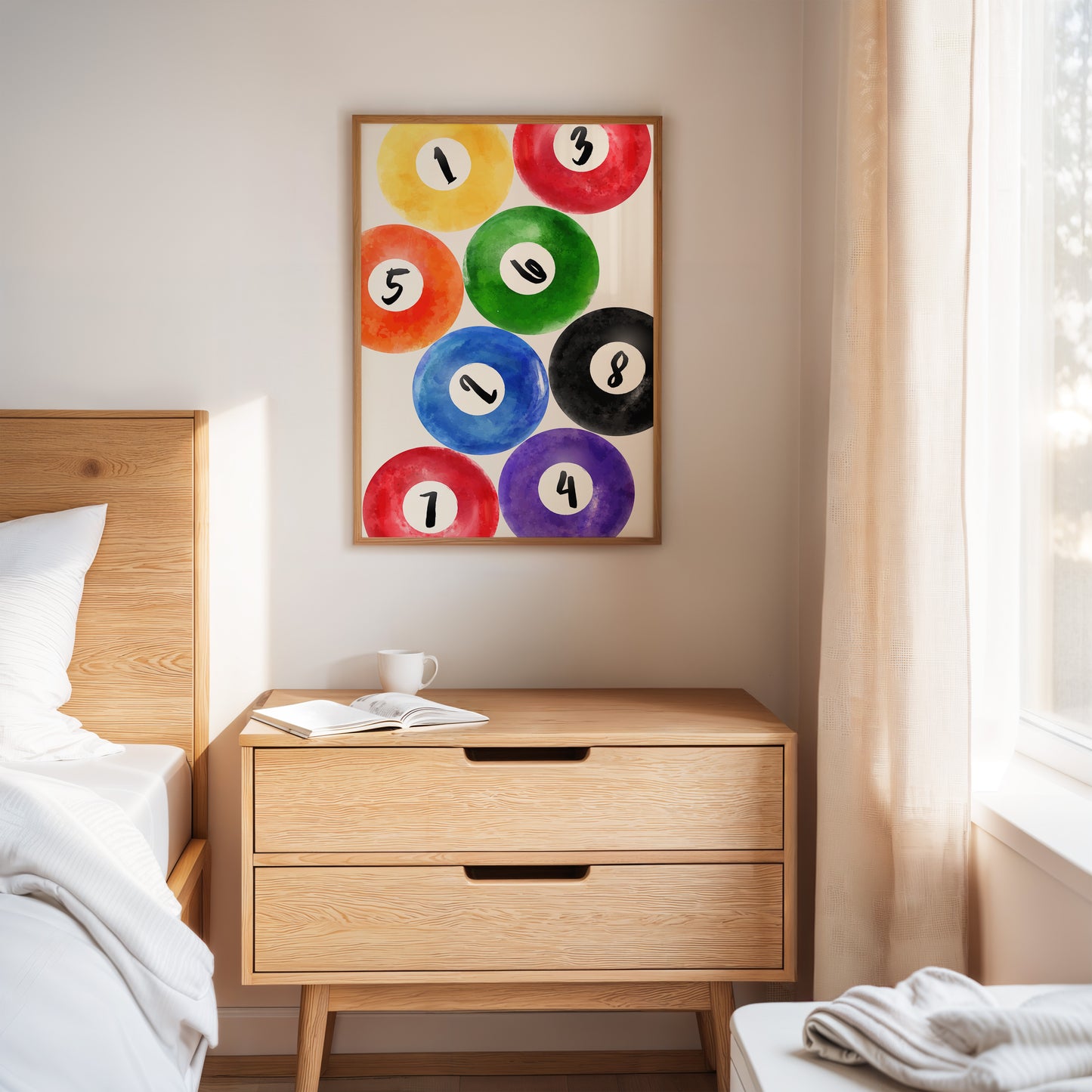 Lucky Numbers Dance In Watercolor