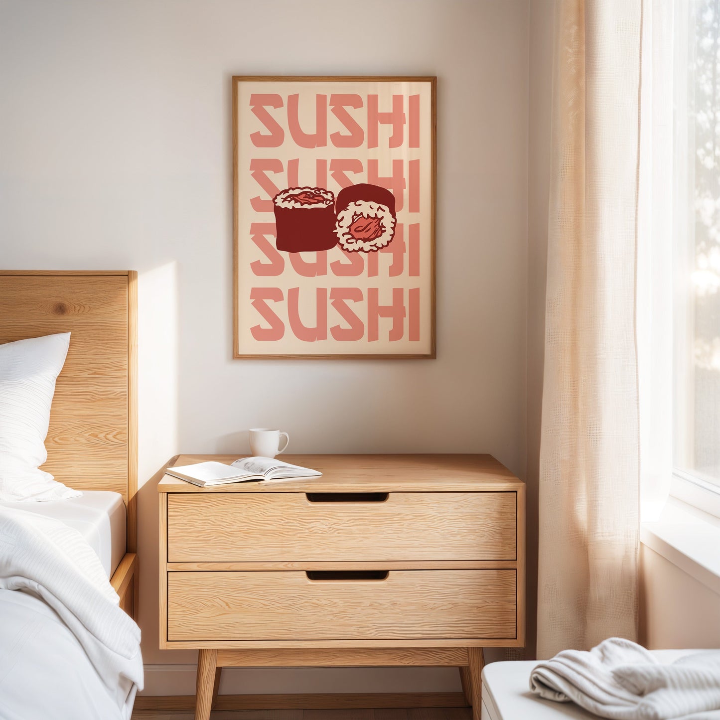 Fresh Rolls Dance In Coral Light