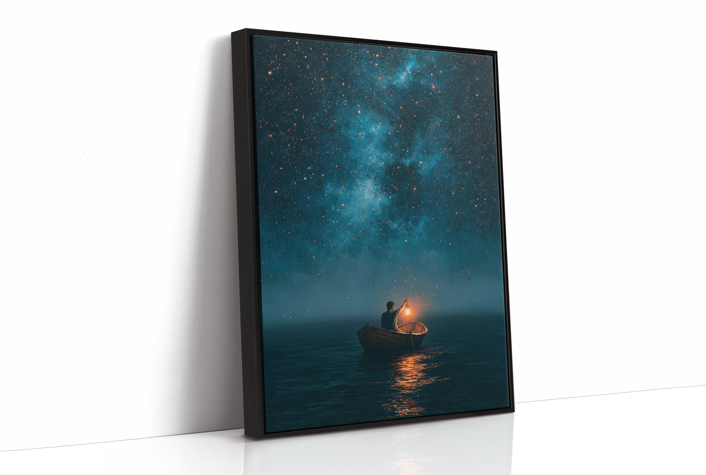Lantern Boat Beneath The Stars