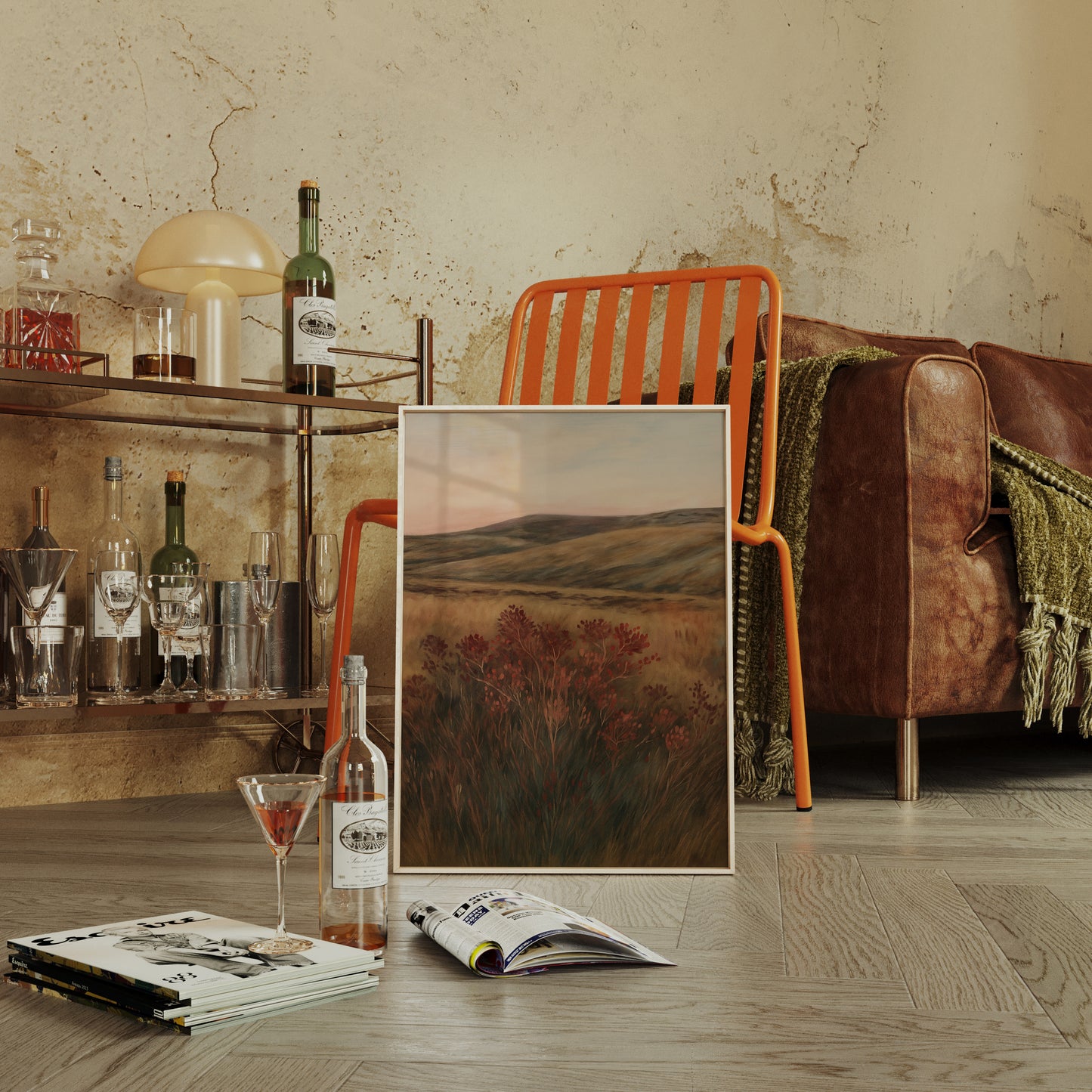 Crimson Sage at Golden Hour