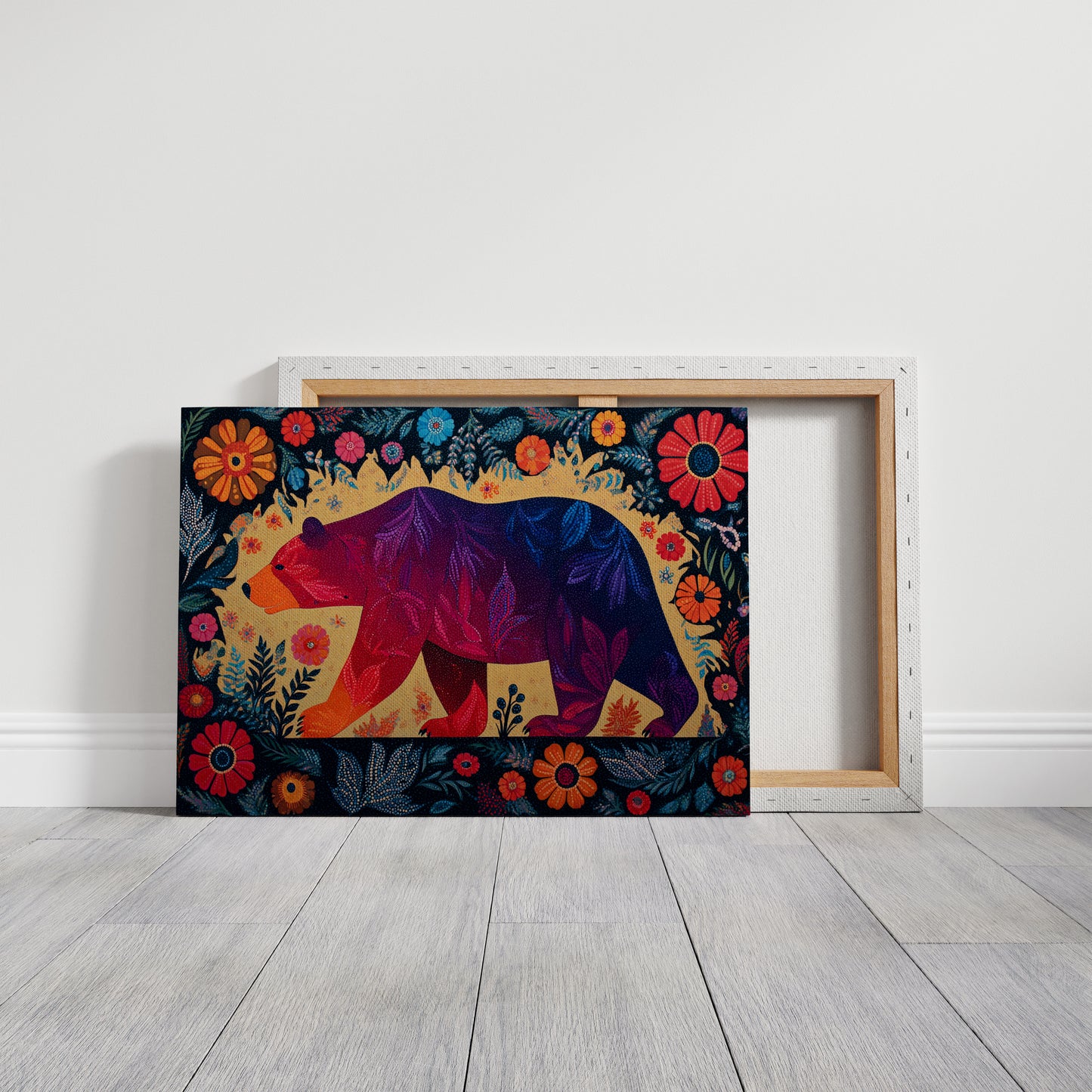 Twilight Bear Among Summer Blooms