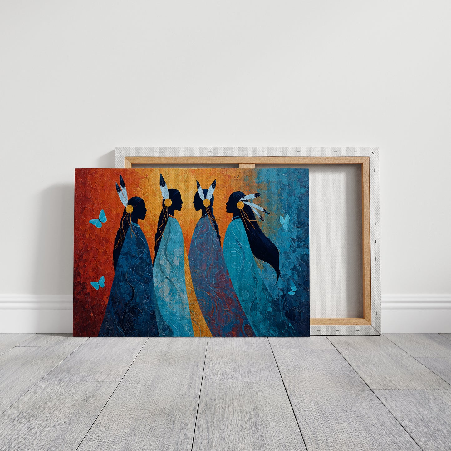 Blue Spirits Dance With Butterflies