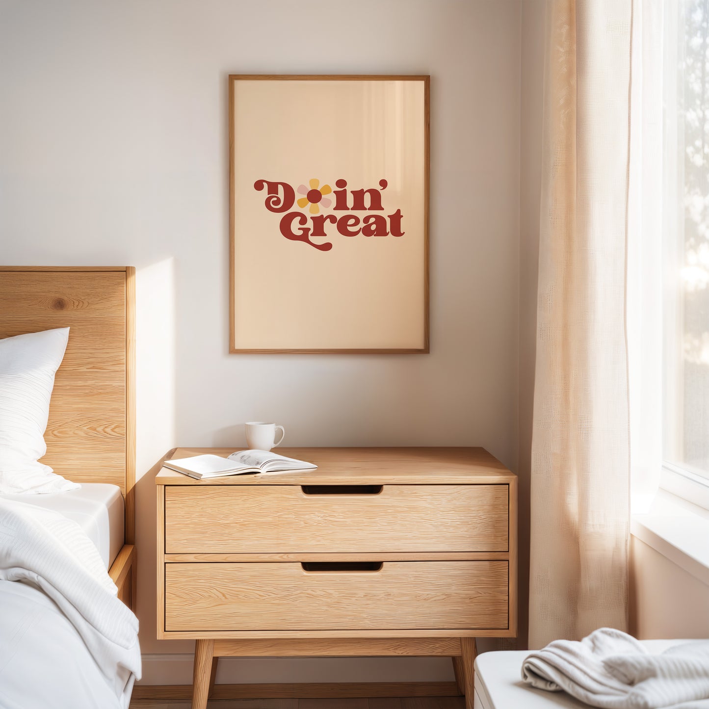 Retro Daisies Dance Through Time