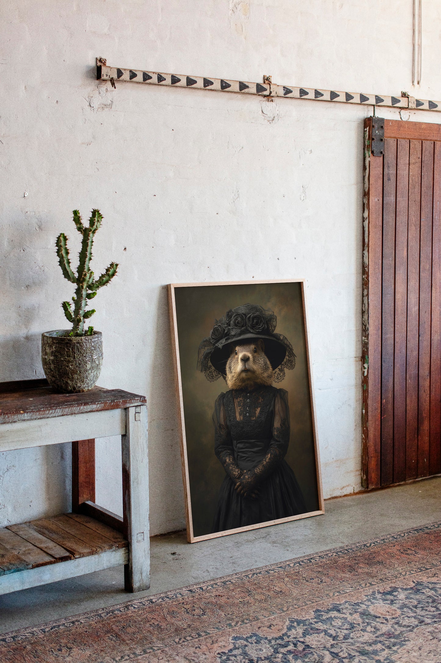 Elegant Rodent in Victorian Attire