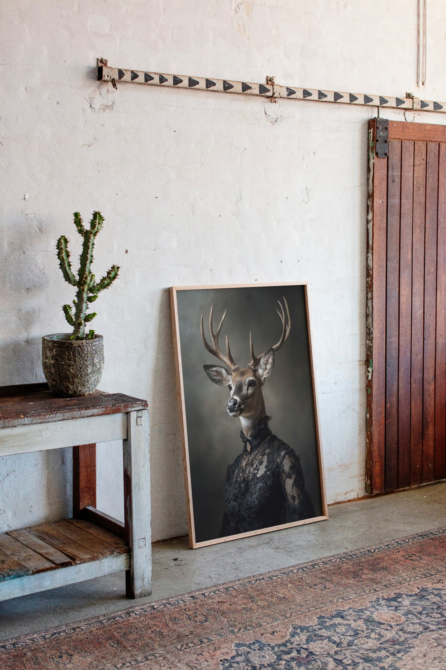 Regal Stag in Elegant Attire