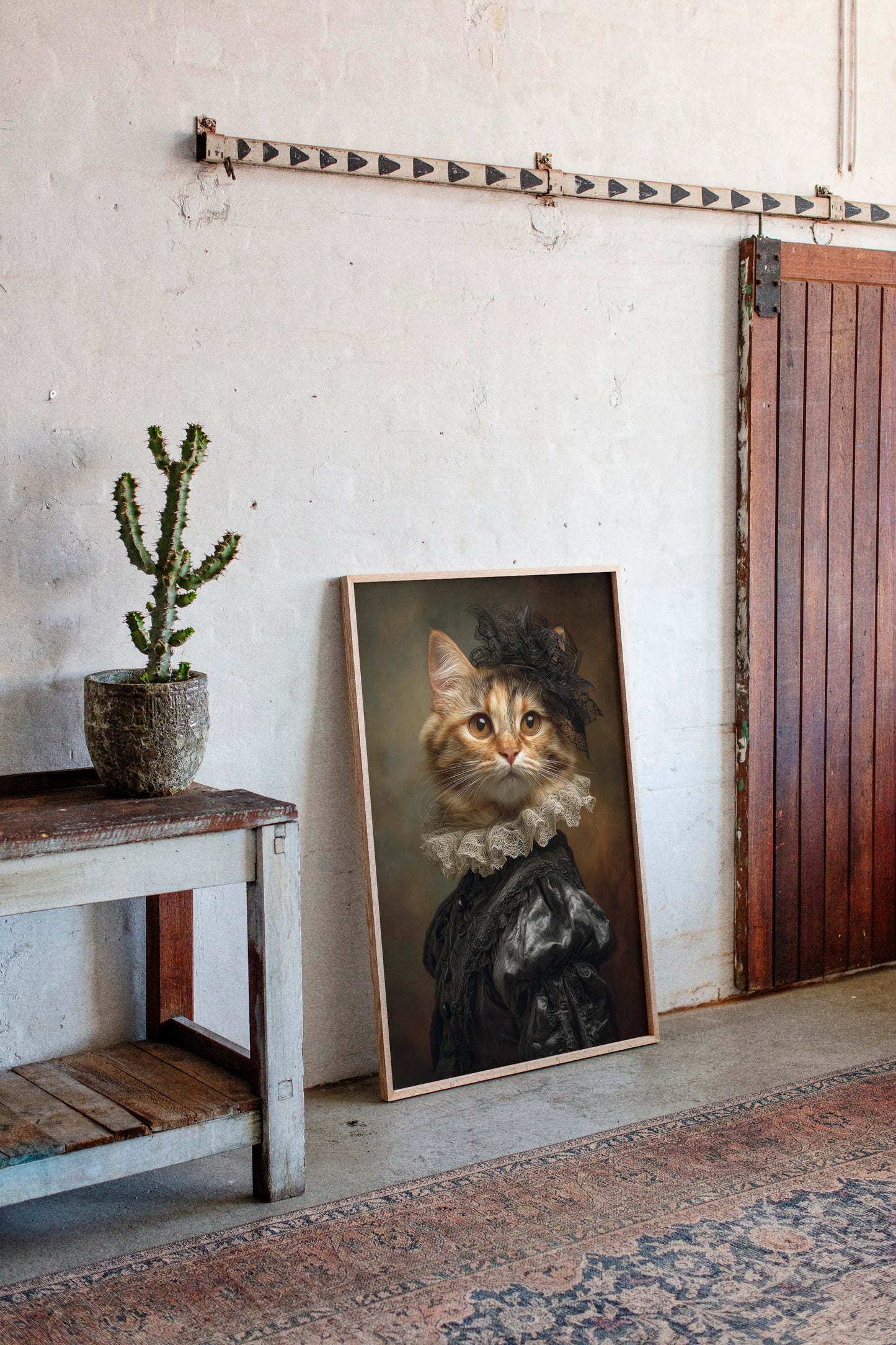 Regal Feline in Victorian Attire