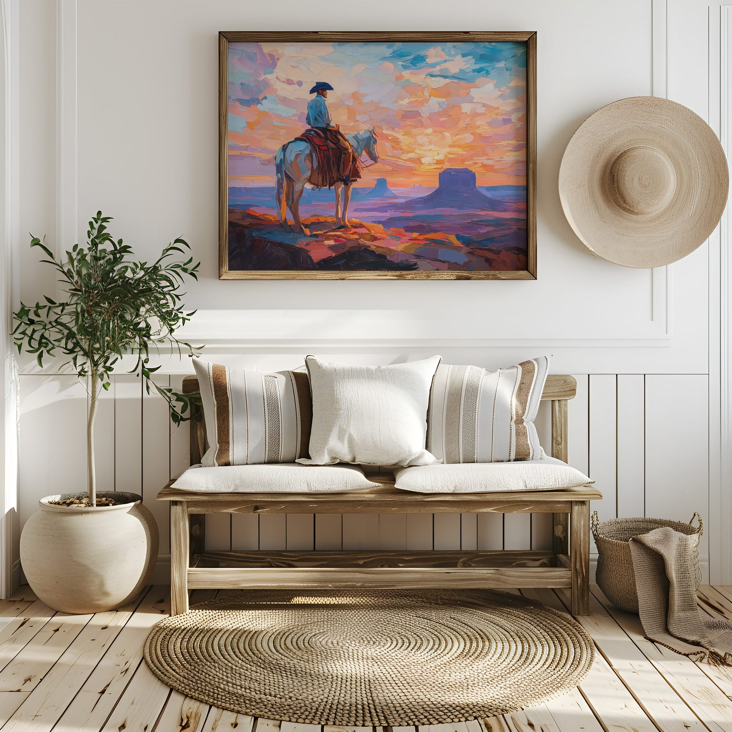 Sunset Paints A Cowboy's Prayer