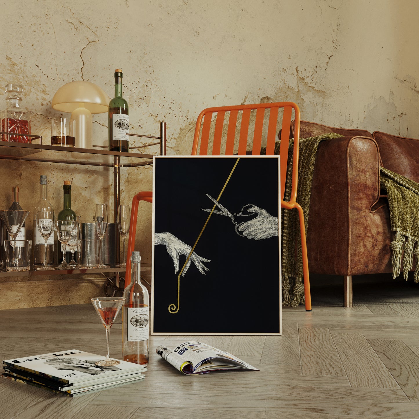 Severance Line in Gold and Ink