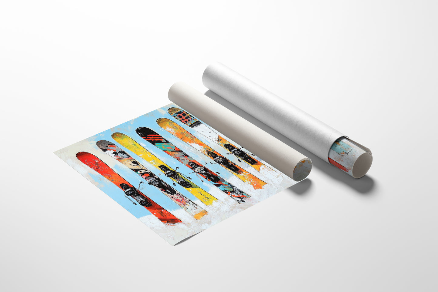 Snow Warriors Line The Lodge Wall