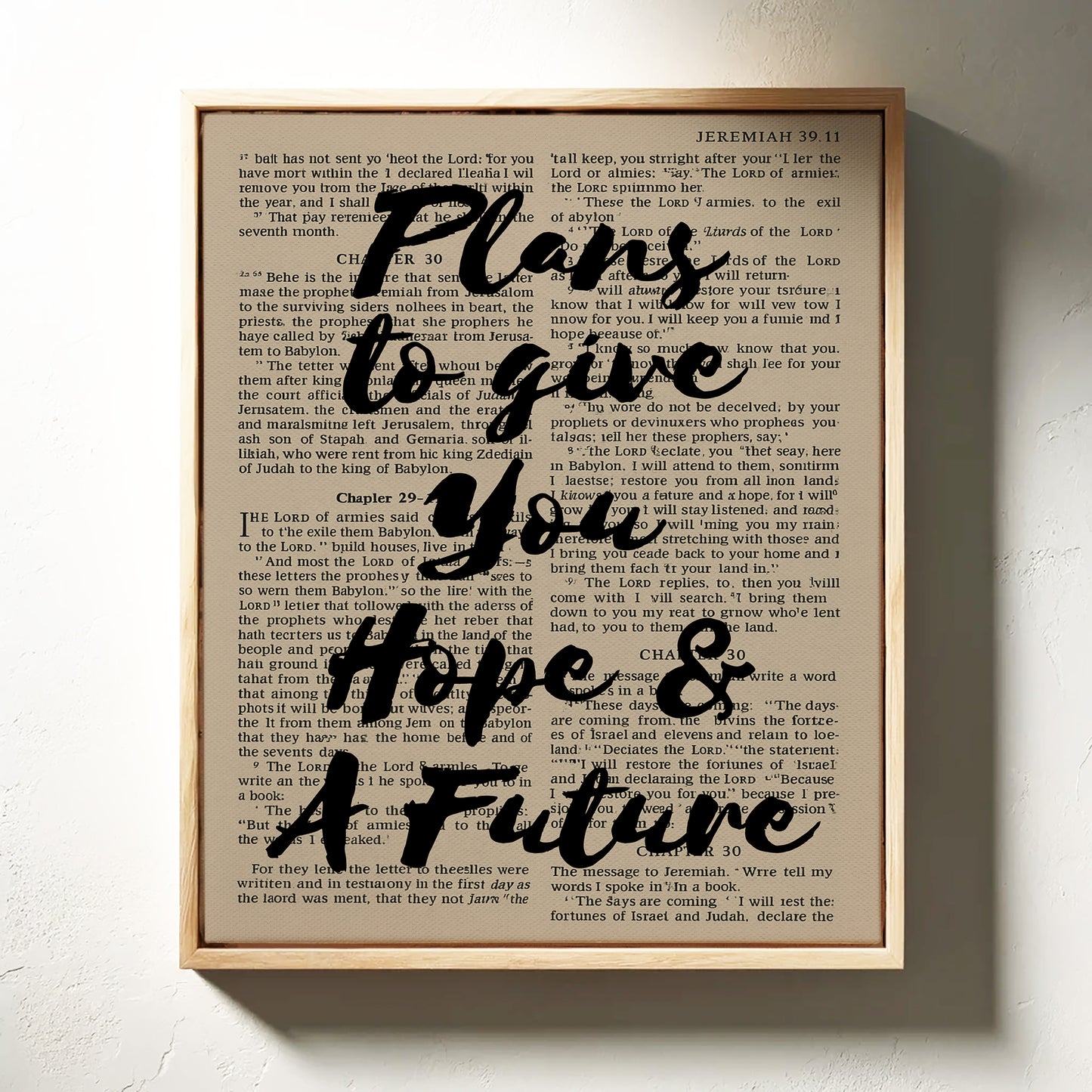 Hope and a Future Scripture Overlay Print