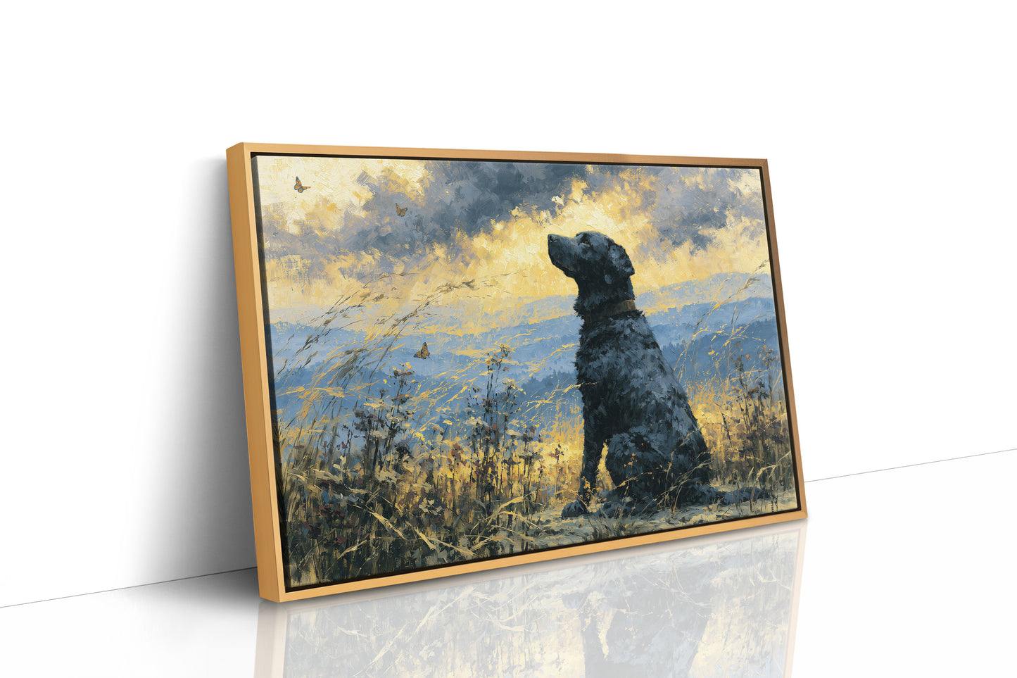 Black Labrador, Butterfly Sky