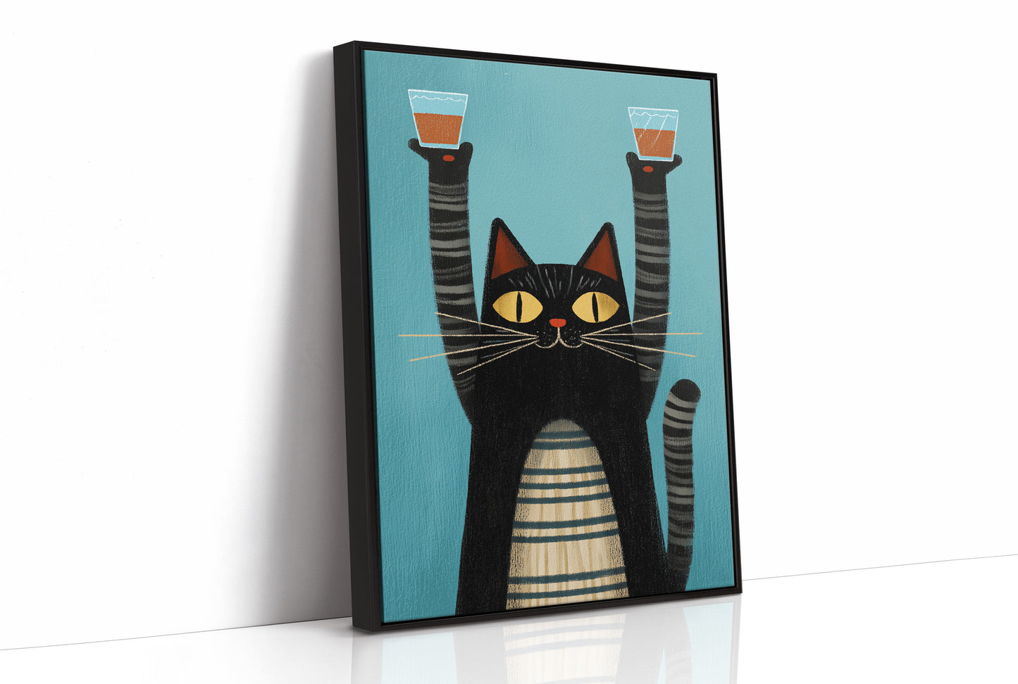 Feline Festivities: A Toast to Mischief