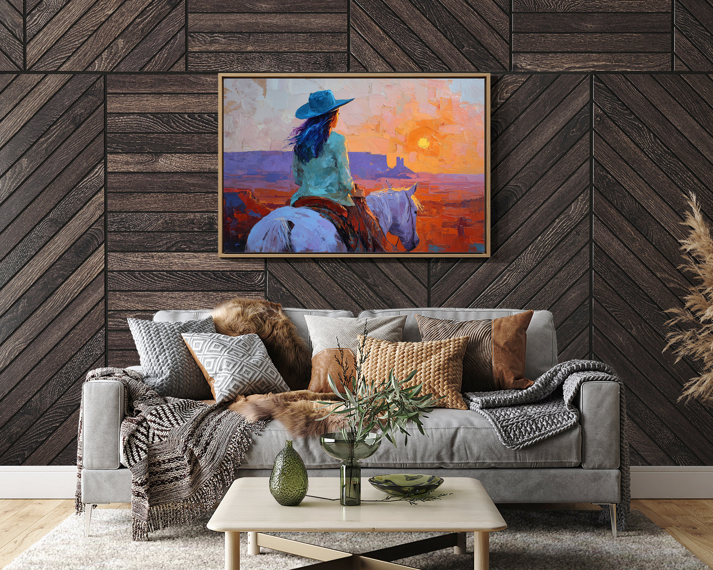 Wild Horses Chase Desert Sunsets