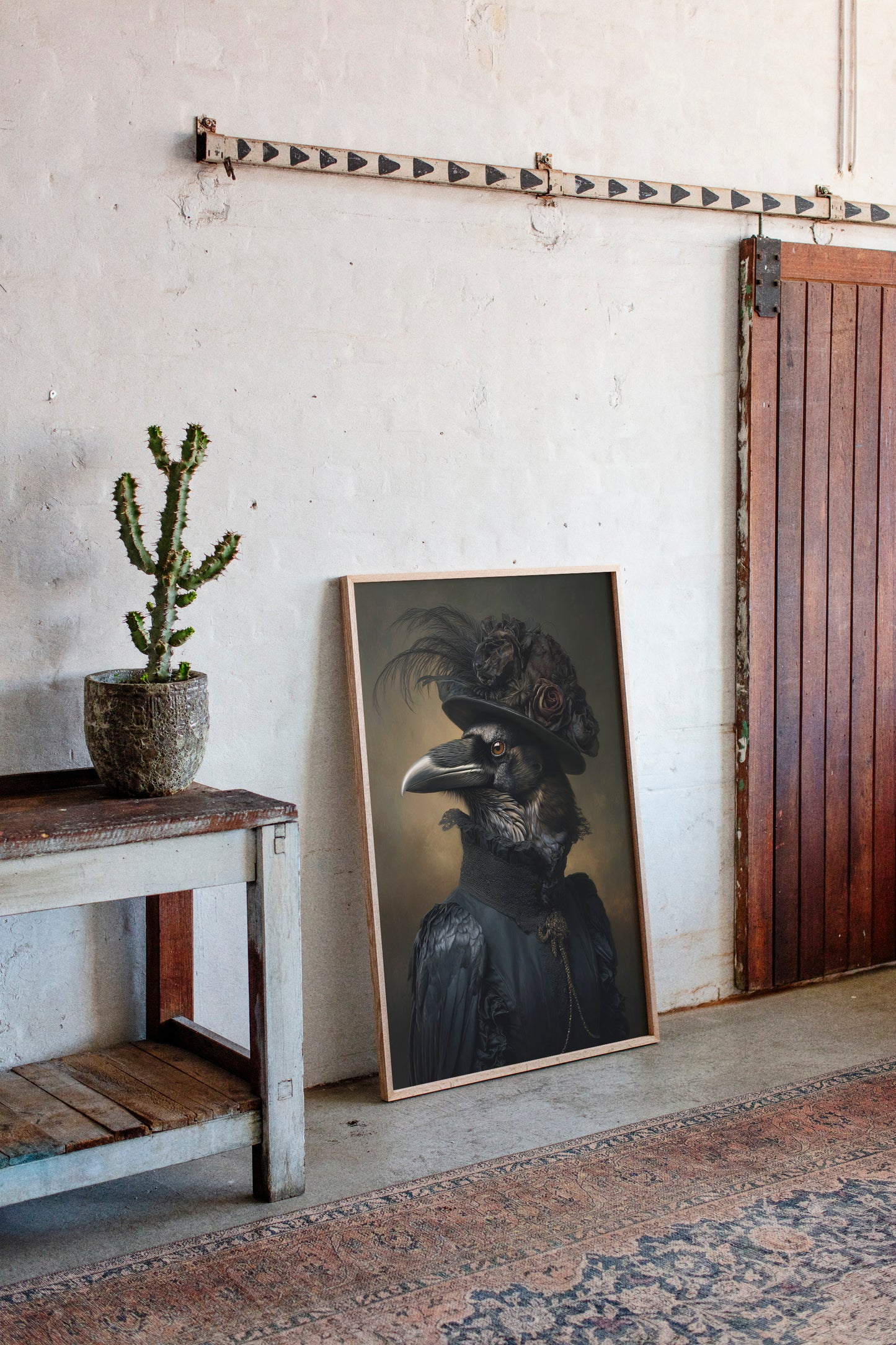 Elegantly Dressed Regal Raven