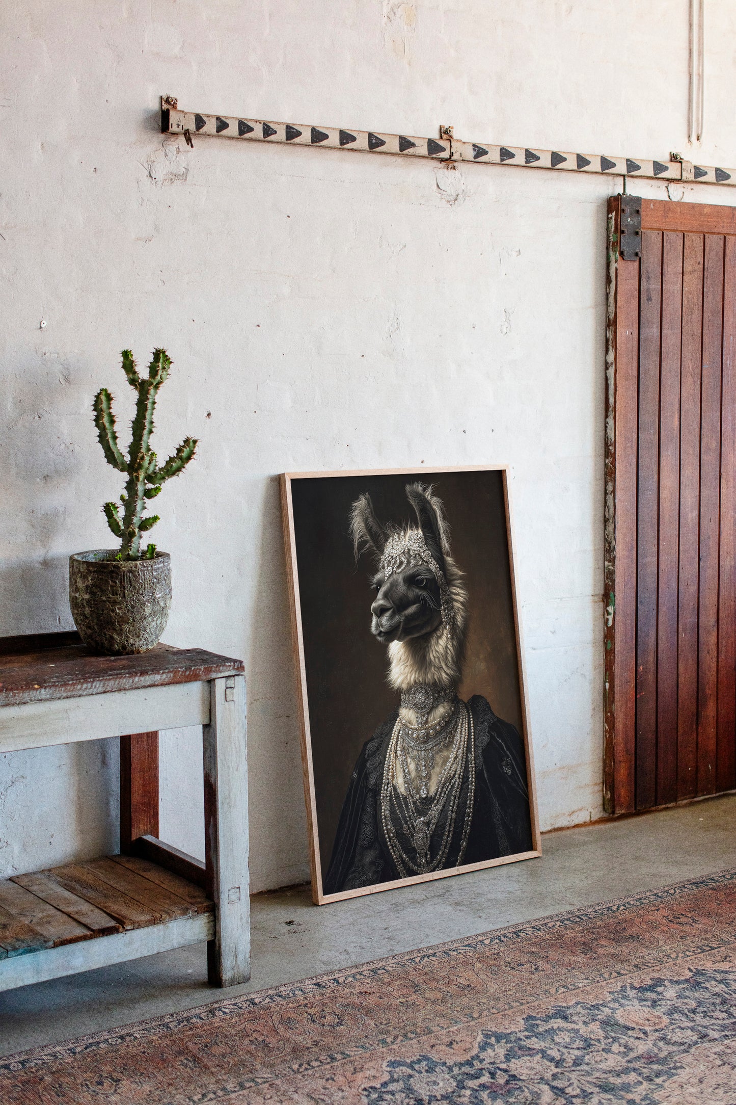 Regal Llama Adorned in Jewels