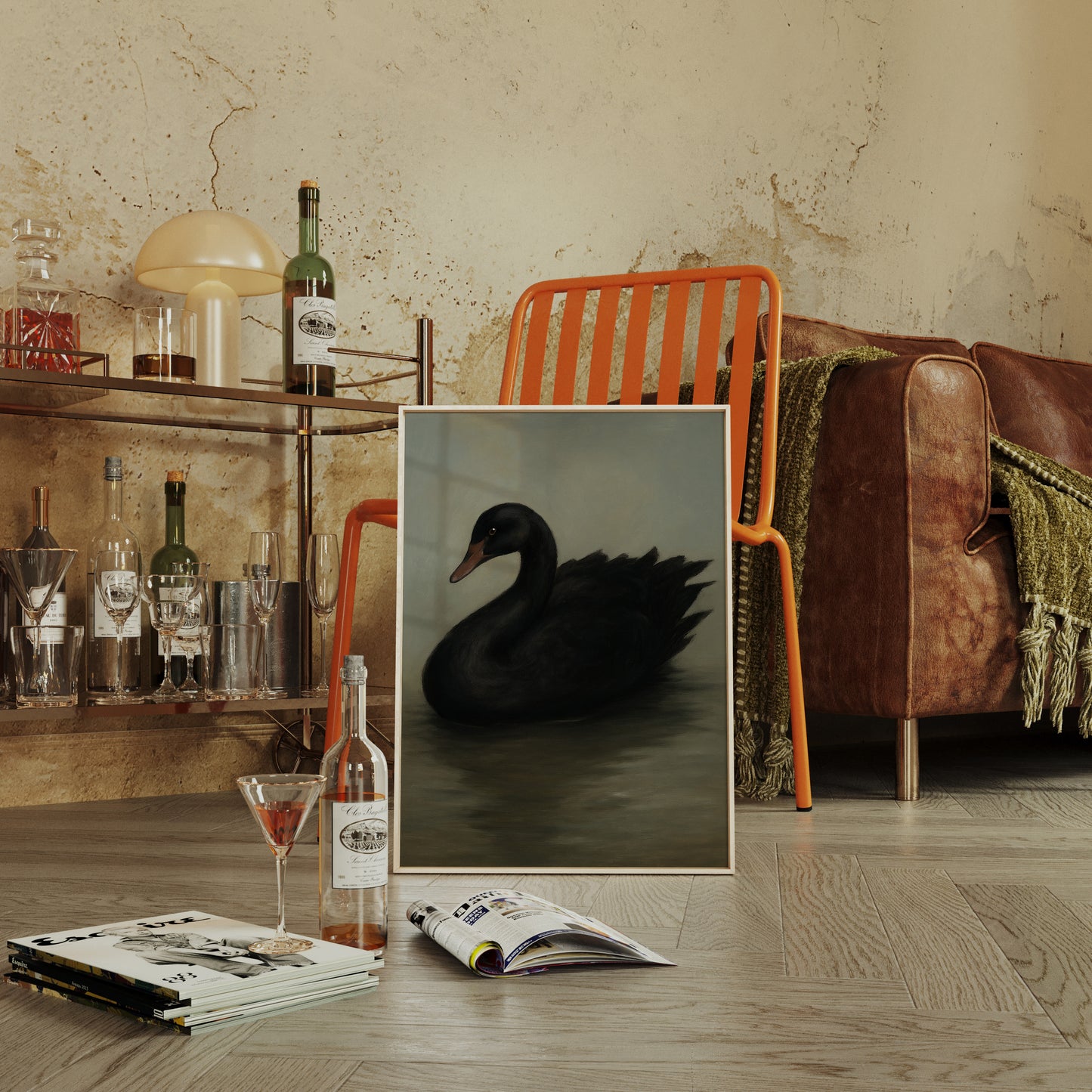 Black Swan on Still Water