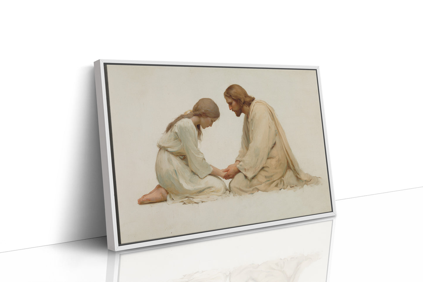 Whispered Devotion in Ivory Light