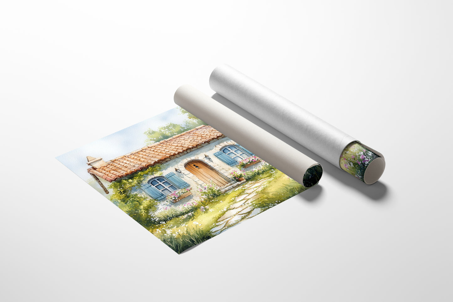 Summer Blooms By Cottage Door