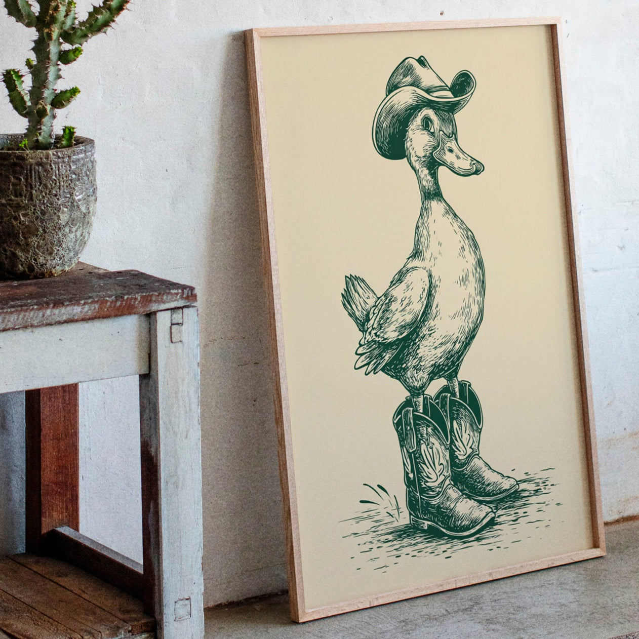 A Duck in Cowboy Boots