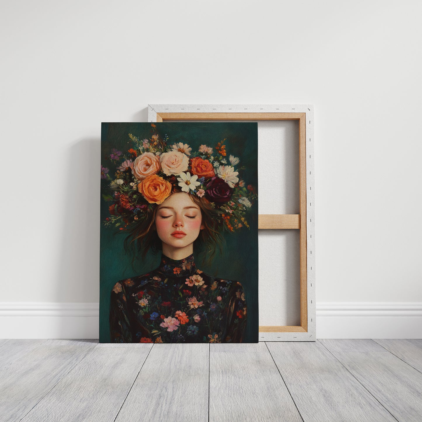 Floral Reverie in Midnight Bloom