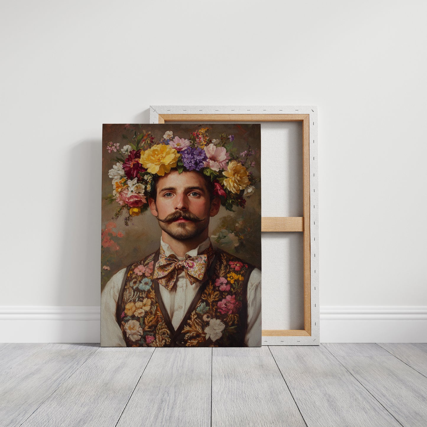 Floral Crown and Velvet Charm