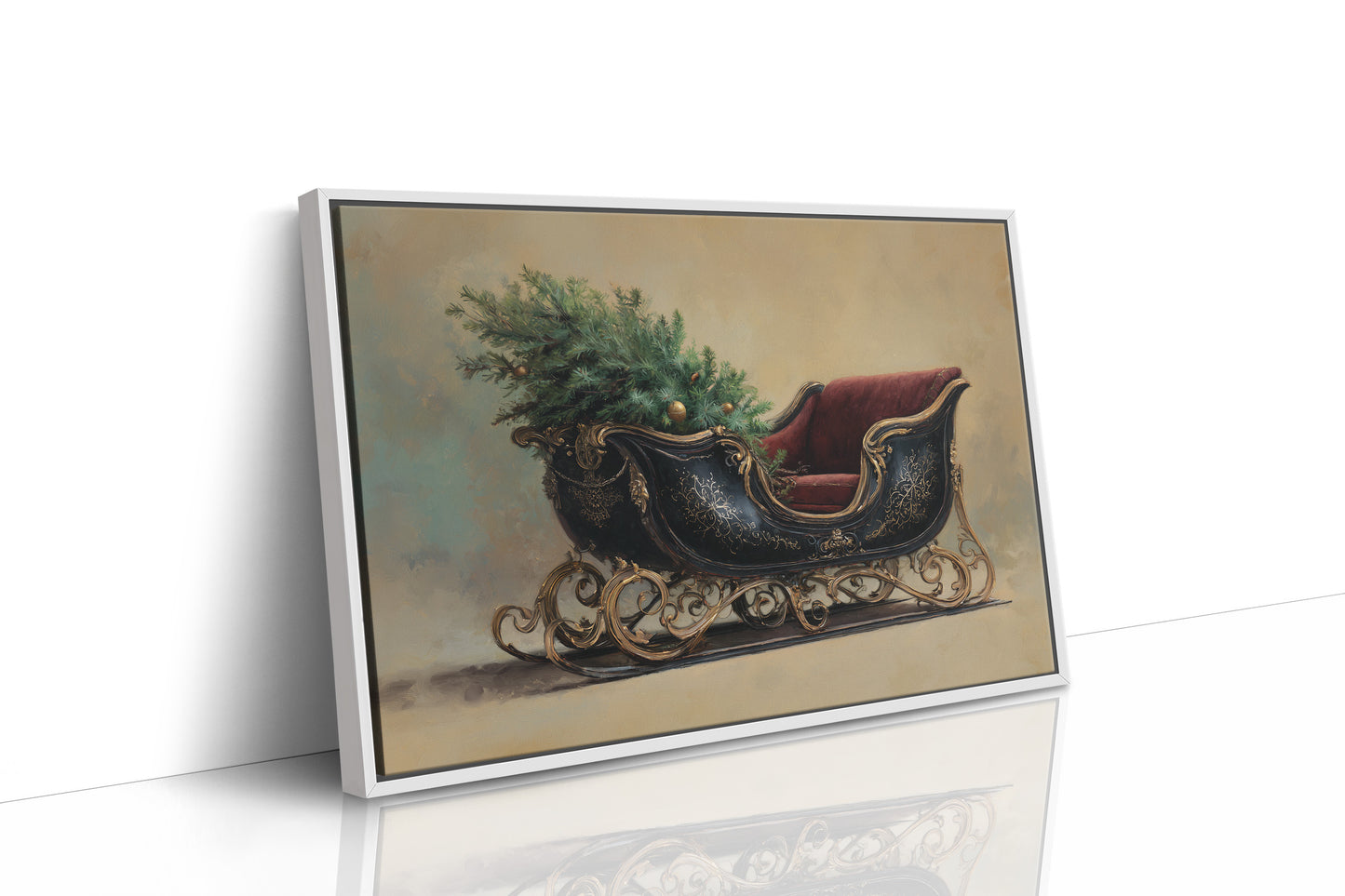 Vintage Sleigh Awaits December Magic