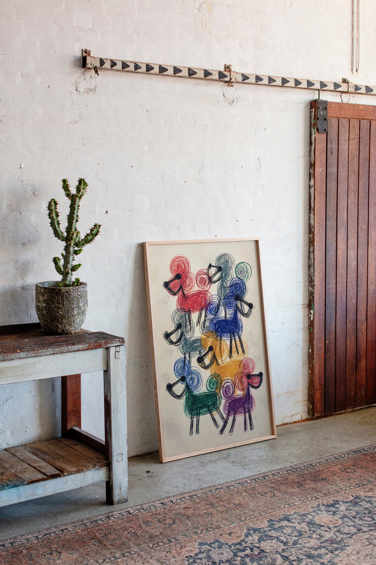 A Parade of Playful Poodles