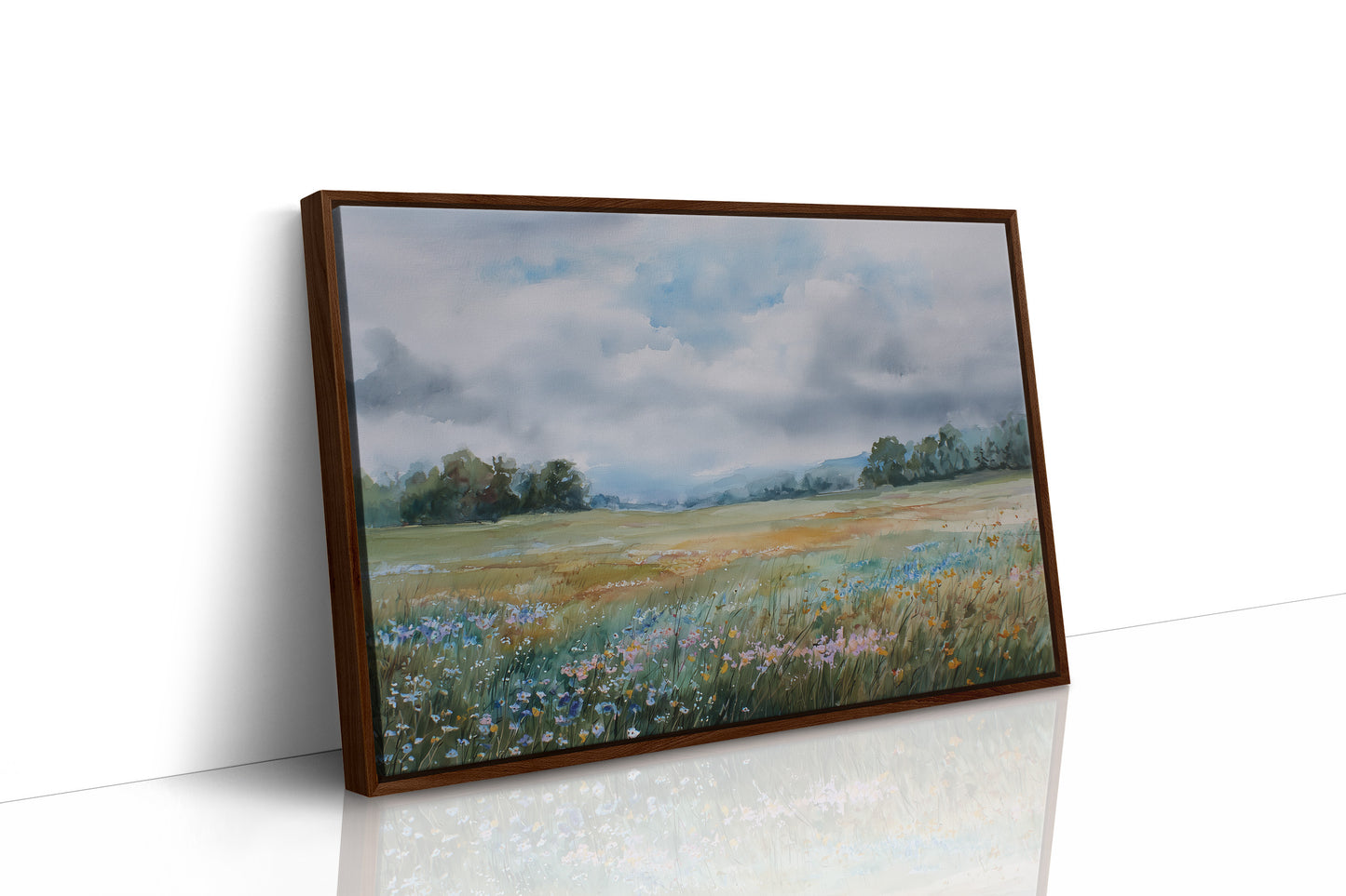 Wildflowers Between Sky And Field