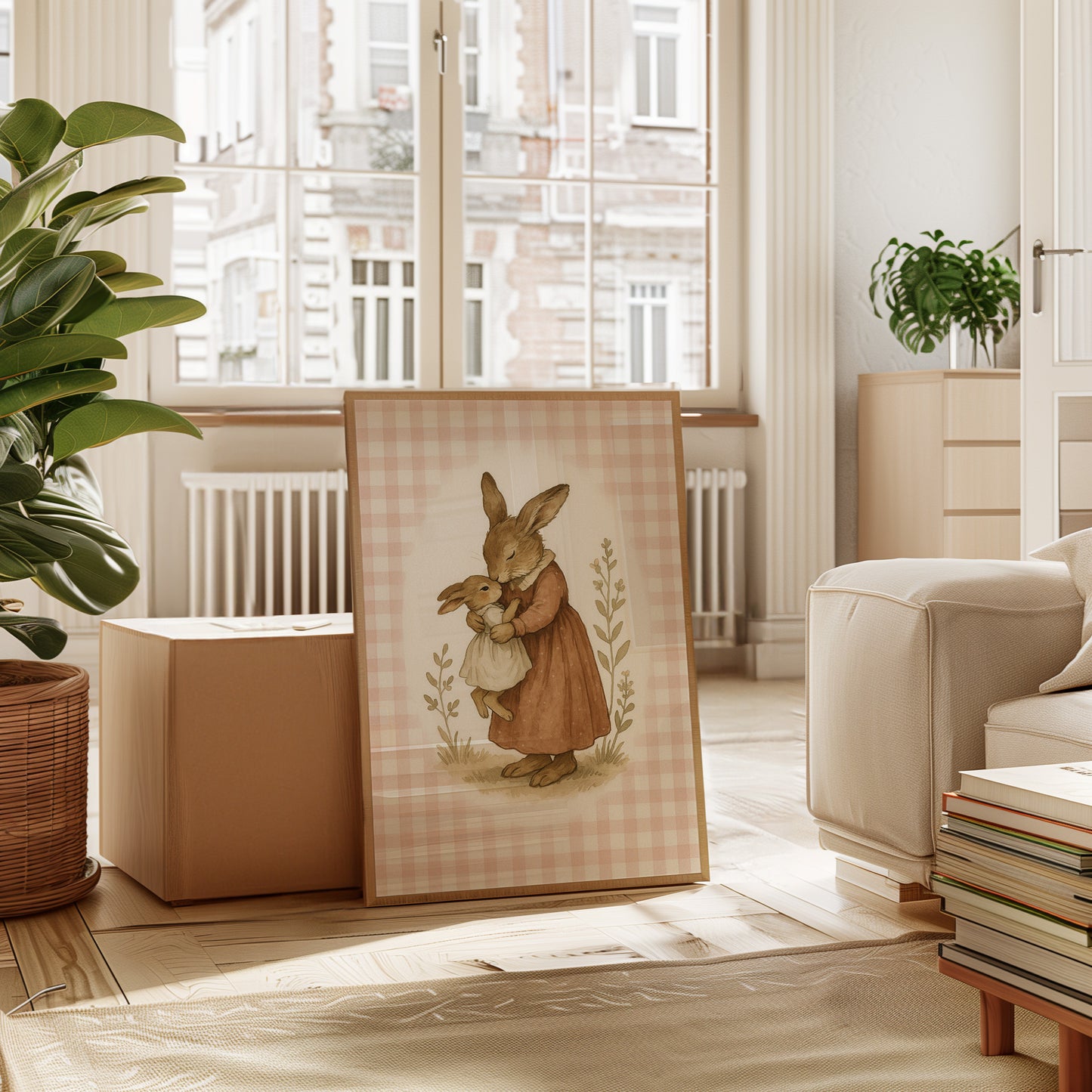 Mama Bunny’s Kiss in Gingham