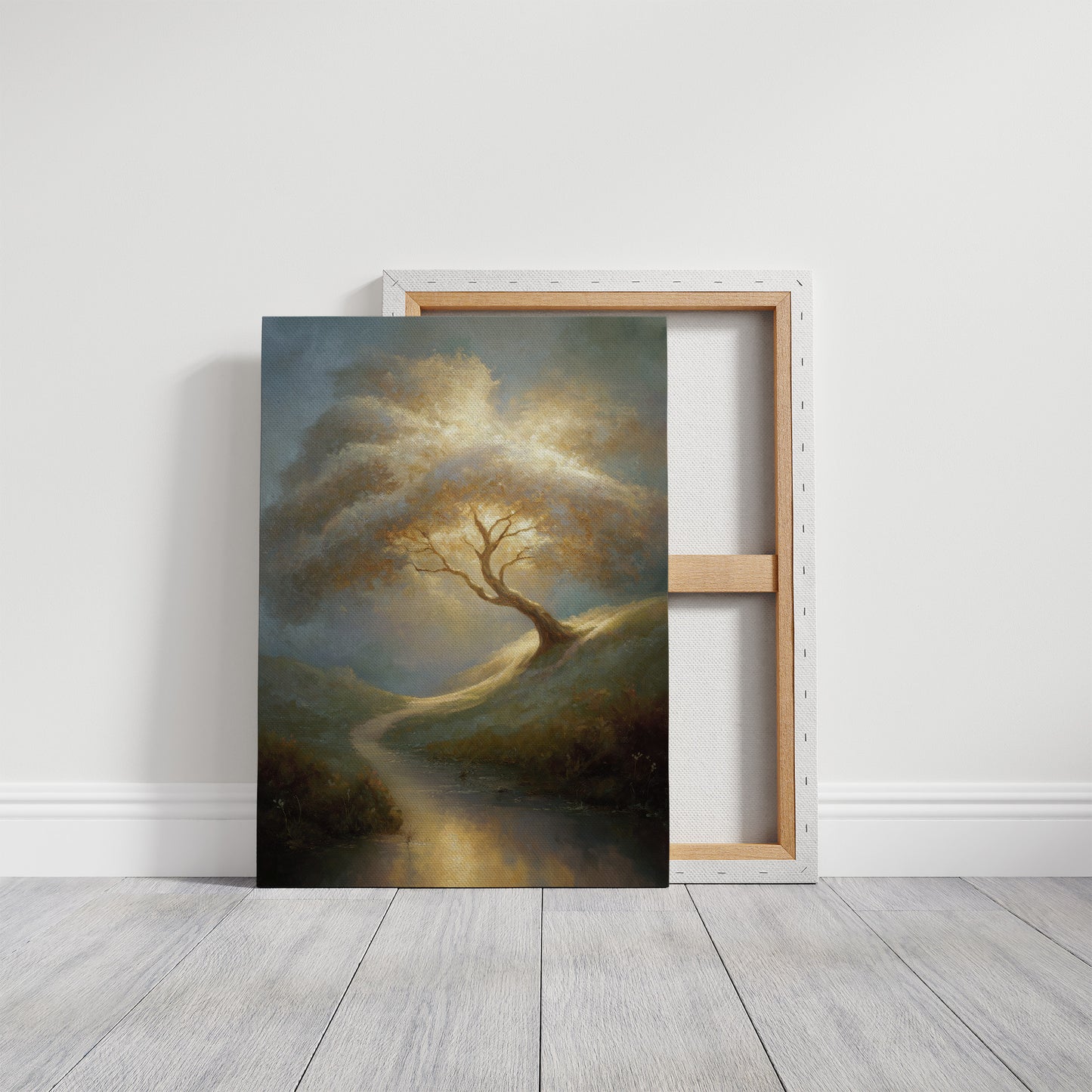 Ancient Oak Bends With Time