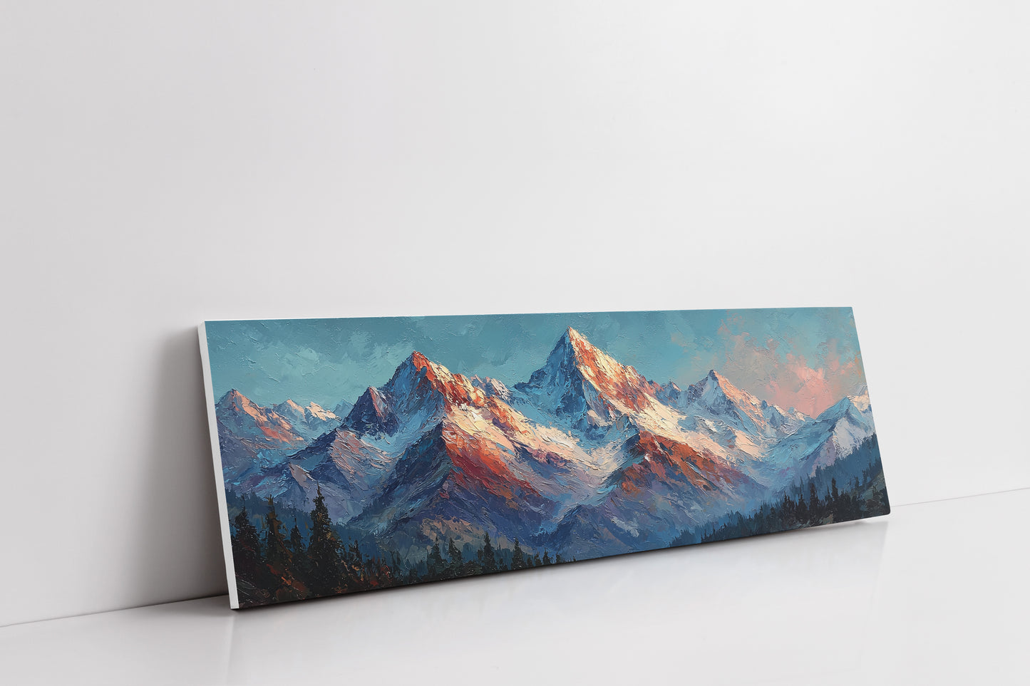 Crimson Light on Alpine Peaks